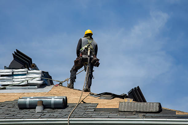 Professional Roofing technician working in Clarkson, NY
